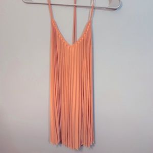 Pleated swing dress